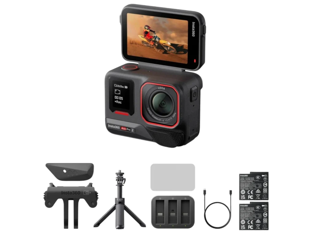 Экшн-камера Insta360 Ace Pro 2 Dual Battery Creator Bundle черный