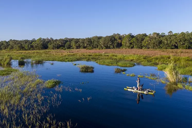 Blue Sky Boatworks 360 Angler Педальный катамаран для рыбалки Blue Sky Boatworks 360 Angler
