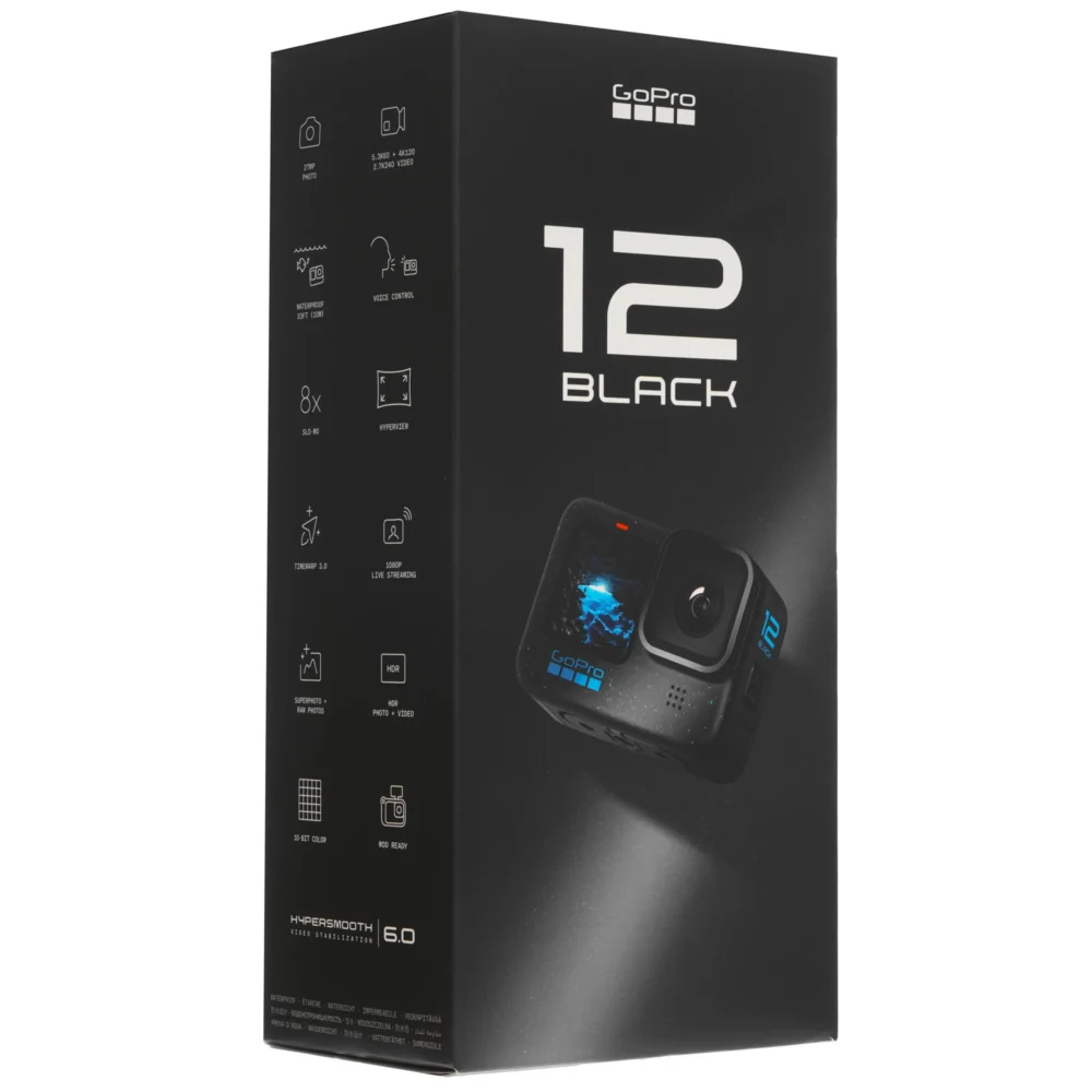 GoPro HERO12 Black Экшн-камера GoPro HERO12 Black Edition черный