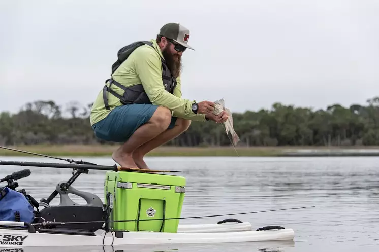 Blue Sky Boatworks 360 Angler Педальный катамаран для рыбалки Blue Sky Boatworks 360 Angler