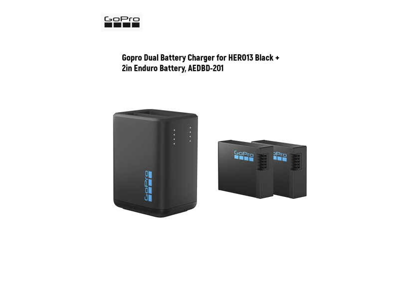 GoPro Dual Battery Charger + Аккумулятор Enduro 2шт для HERO13 Black AEDBD-201