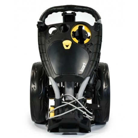 "telezhka-masters-i-cart-one-evo-black.webp" Тележка для гольфа Masters iCart Compact Evo черная